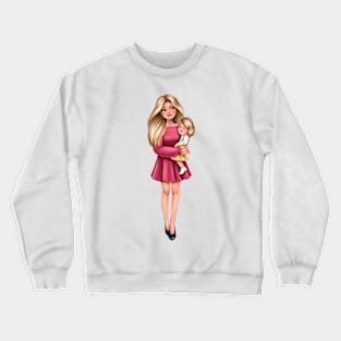 Mother with doughter Crewneck Sweatshirt